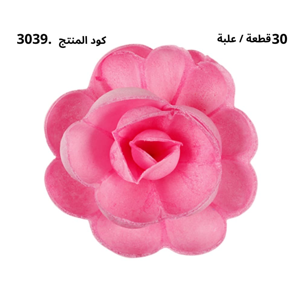 3039PINK - وردة 5 سم SIMPLE ROSE